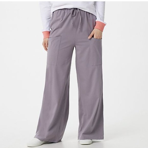 Seed to Style Organic Cotton Wide Leg Pant with Side Pockets  15923 - Picture 1 of 2